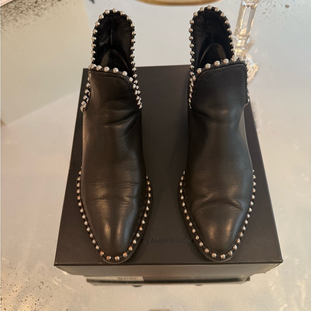 Alexander Wang Kori Cut out Studded Ankle Boots Size 7